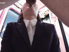 [Reducing Mosaic]DVMM-295 Collaboration Between An AV That Monitors Ordinary Men And Women And The Magic Mirror Van. A Sloppy Blowjob Interview With A Female College Student Looking For A Job At