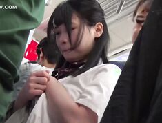 NHDTB-851 Big-breasted J○ Molester Train – R e Her Grown Breasts With Perverted Fetishes